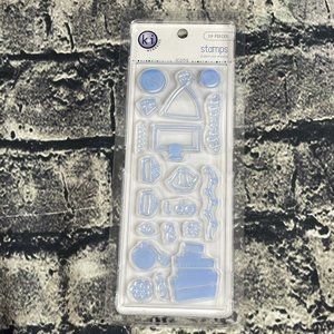 KI Memories JUST MARRIED Clear Stamp Set Fall Icons Scrapbooking Card Making Art